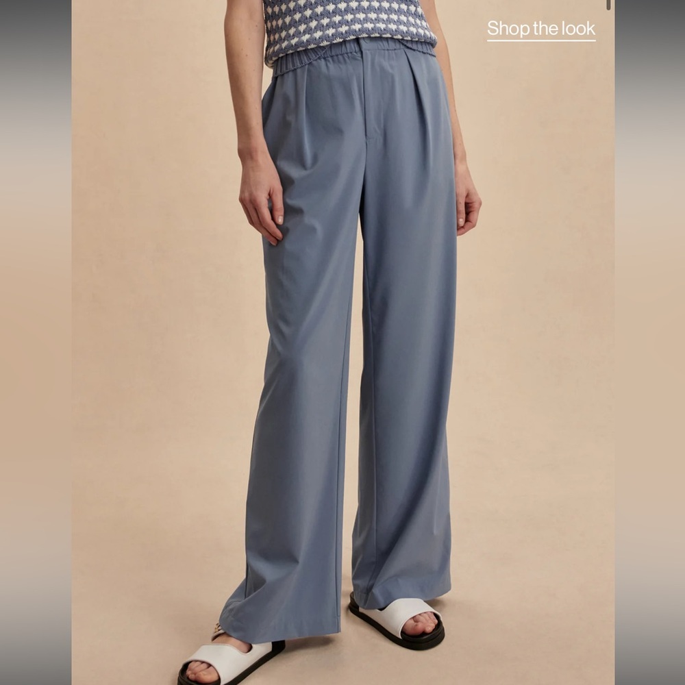 Varley Wide Leg Blue Pants